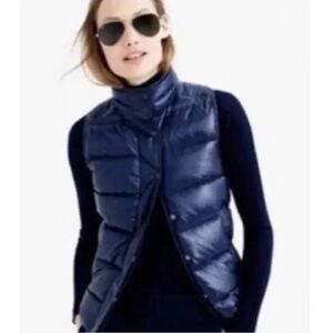 Like-new J. Crew Shiny Puffer Vest